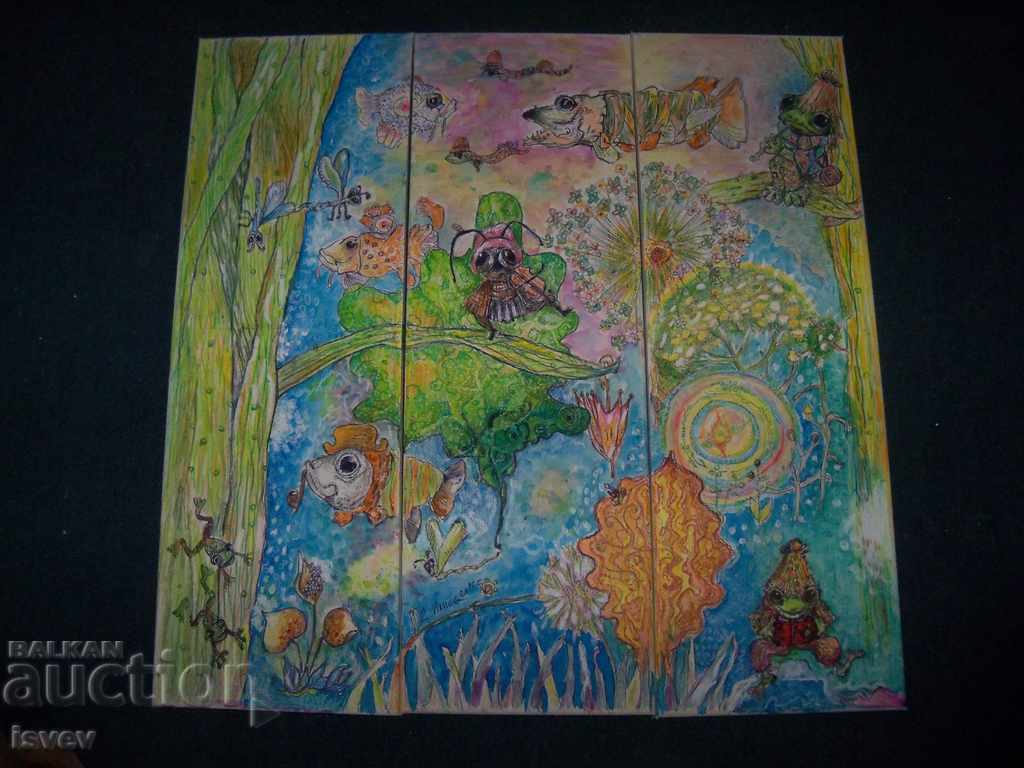 Picture Triptych "Fairy World" good. Desislava Ilieva