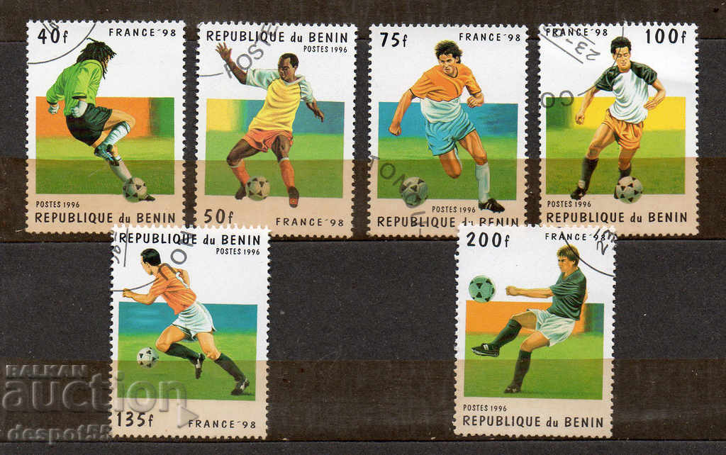 1996. Бенин. Световна футболна купа, Франция '98 + Блок.