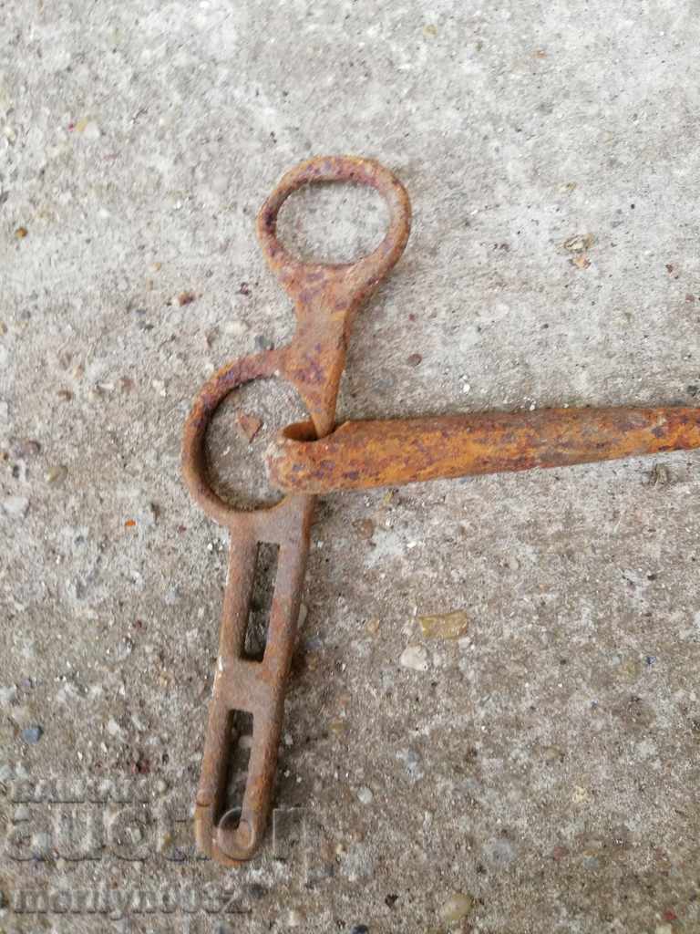 An old forged bridle reins wrought iron, a harness - 7 An old forged bridle reins wrought iron, a harness - 7