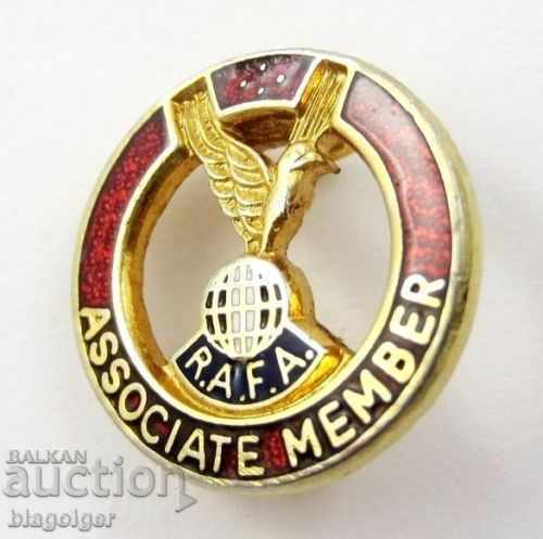 ROYAL AIR FORCE ASSOCIATION MEMBERSHIP BADGE with price 12.99 BGN | € 6.64 ROYAL AIR FORCE ASSOCIATION MEMBERSHIP BADGE with price 12.99 BGN | € 6.64