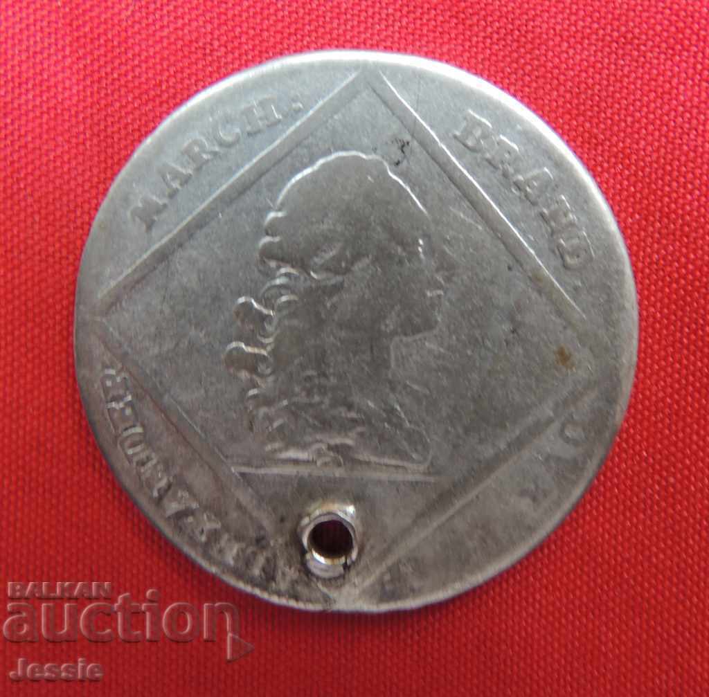 20 кройцера 1772 г. сребро Александър Brandenburg Ansbach с цена € 10.69 | 20.91 лв. 20 кройцера 1772 г. сребро Александър Brandenburg Ansbach с цена € 10.69 | 20.91 лв.