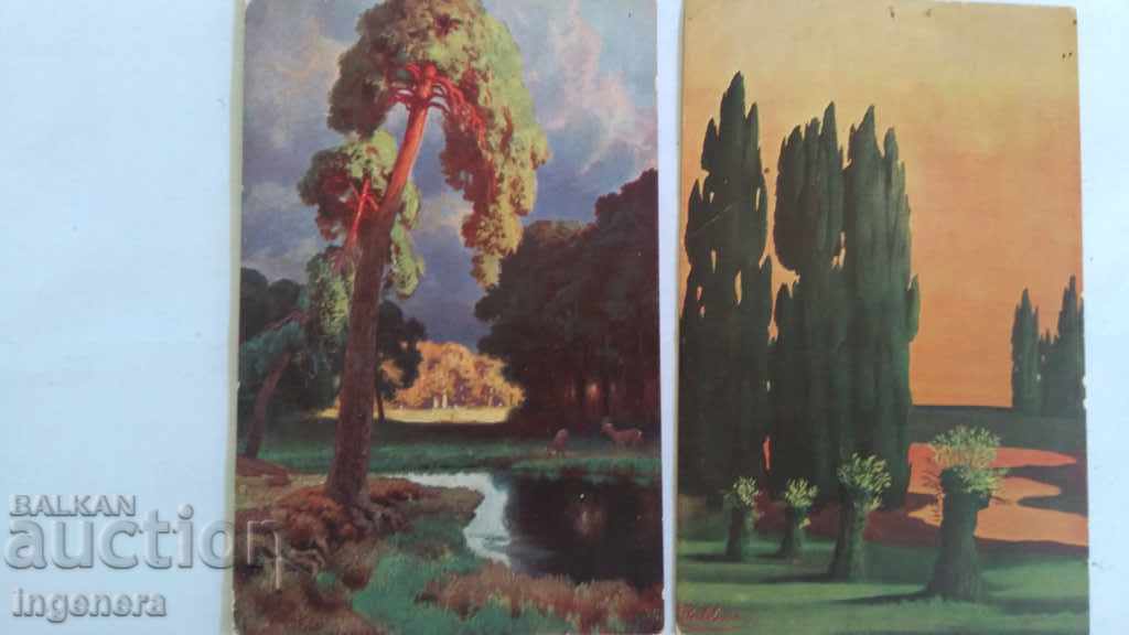 Cards, Card, Correspondence-1910 - 5 Cards, Card, Correspondence-1910 - 5