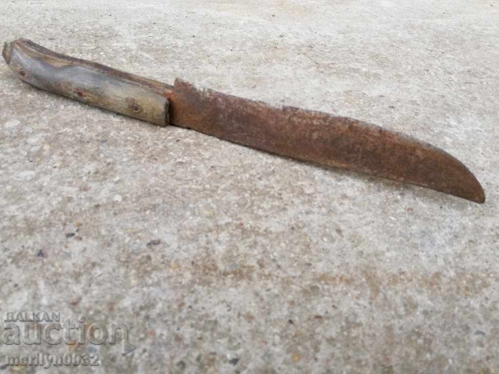 An old knife with buffalo horns without a karaoke karaoke, a dagger - 5