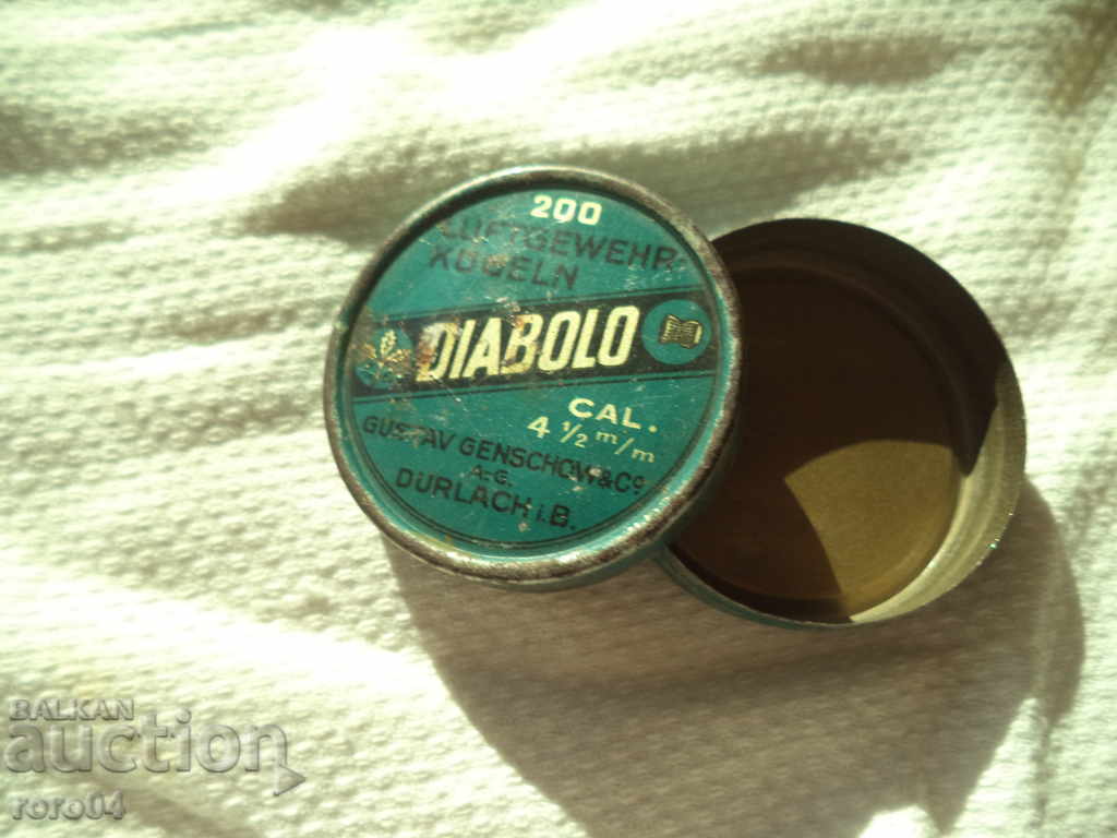 OLD GERMAN DIABOLO HUNTING BOX BOX - WW II - 6 OLD GERMAN DIABOLO HUNTING BOX BOX - WW II - 6