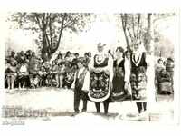 Old photo - folklore - Women with costumes on the megaman