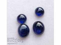 7.50 carats sapphire 4 oval hat 2 pairs