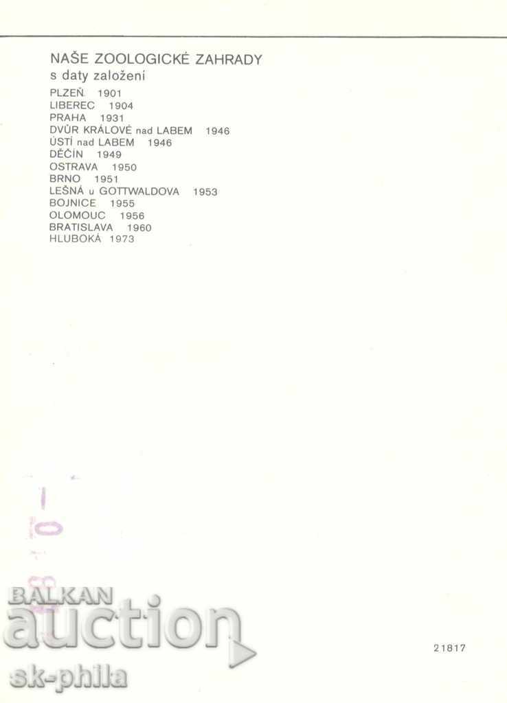 Old card - Fauna - Elephants in zoo with price 1.50 BGN | € 0.77 Old card - Fauna - Elephants in zoo with price 1.50 BGN | € 0.77