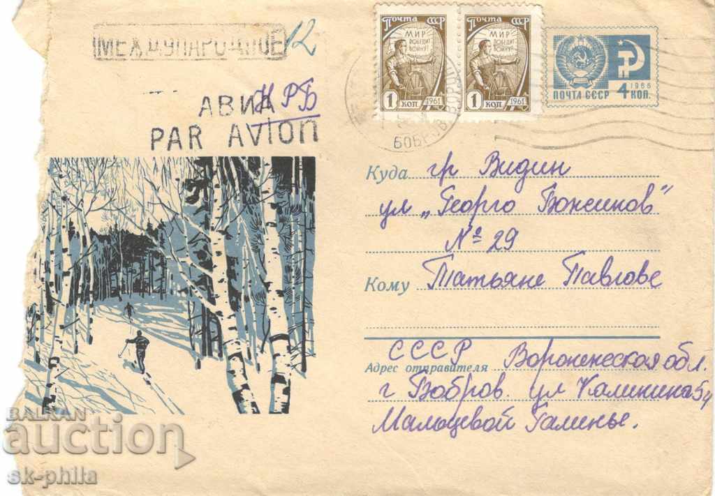 Пощенски плик - Зима в гората