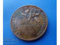 Barcelona 5 Centara 1874 Foarte rare