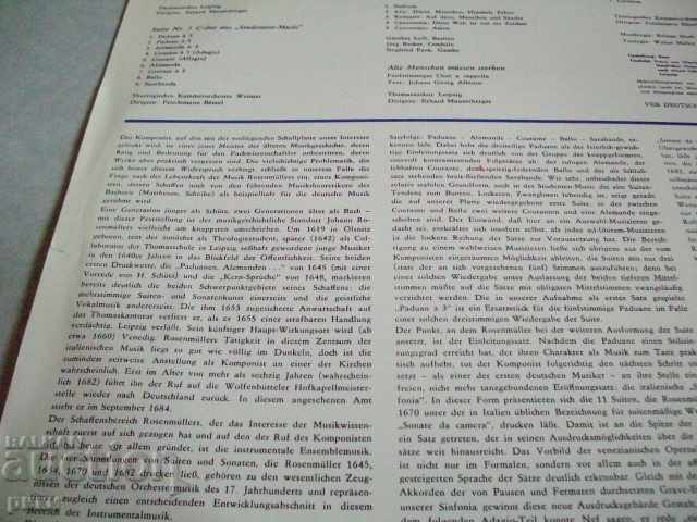 ETERNA 8 26,023 Kostbarkeiten alter Musik Johann Rosenmüller with price 20.00 BGN | € 10.23 ETERNA 8 26,023 Kostbarkeiten alter Musik Johann Rosenmüller with price 20.00 BGN | € 10.23