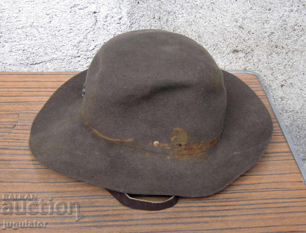 Auction original old boy scout cockade hat Auction original old boy scout cockade hat