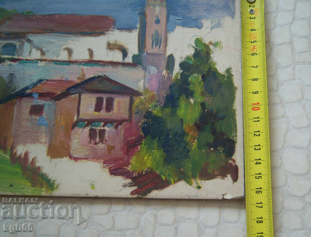 Auction Old oil painting. Landscape. Auction Old oil painting. Landscape.
