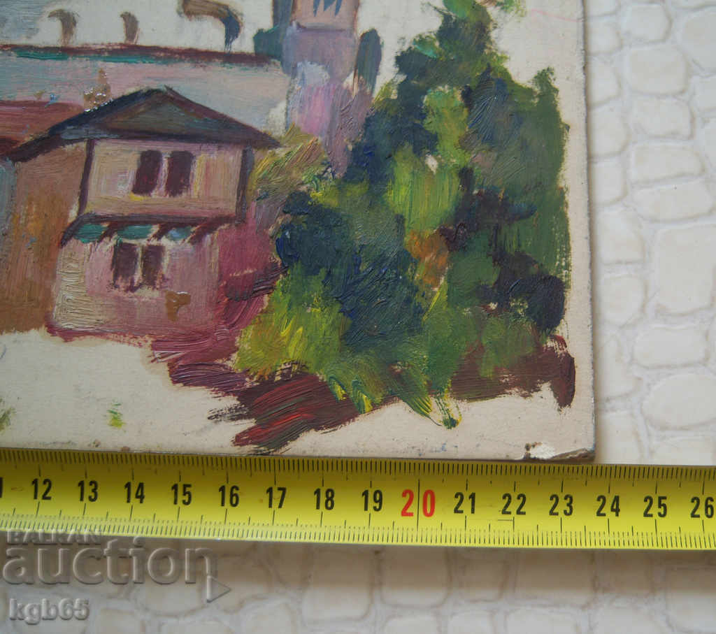 Delivery of Old oil painting. Landscape. Delivery of Old oil painting. Landscape.
