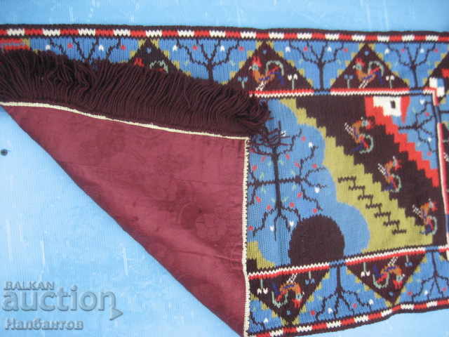 AUTHENTIC HAND CROSS CALIFORNIA KILIM COVER - 6 AUTHENTIC HAND CROSS CALIFORNIA KILIM COVER - 6