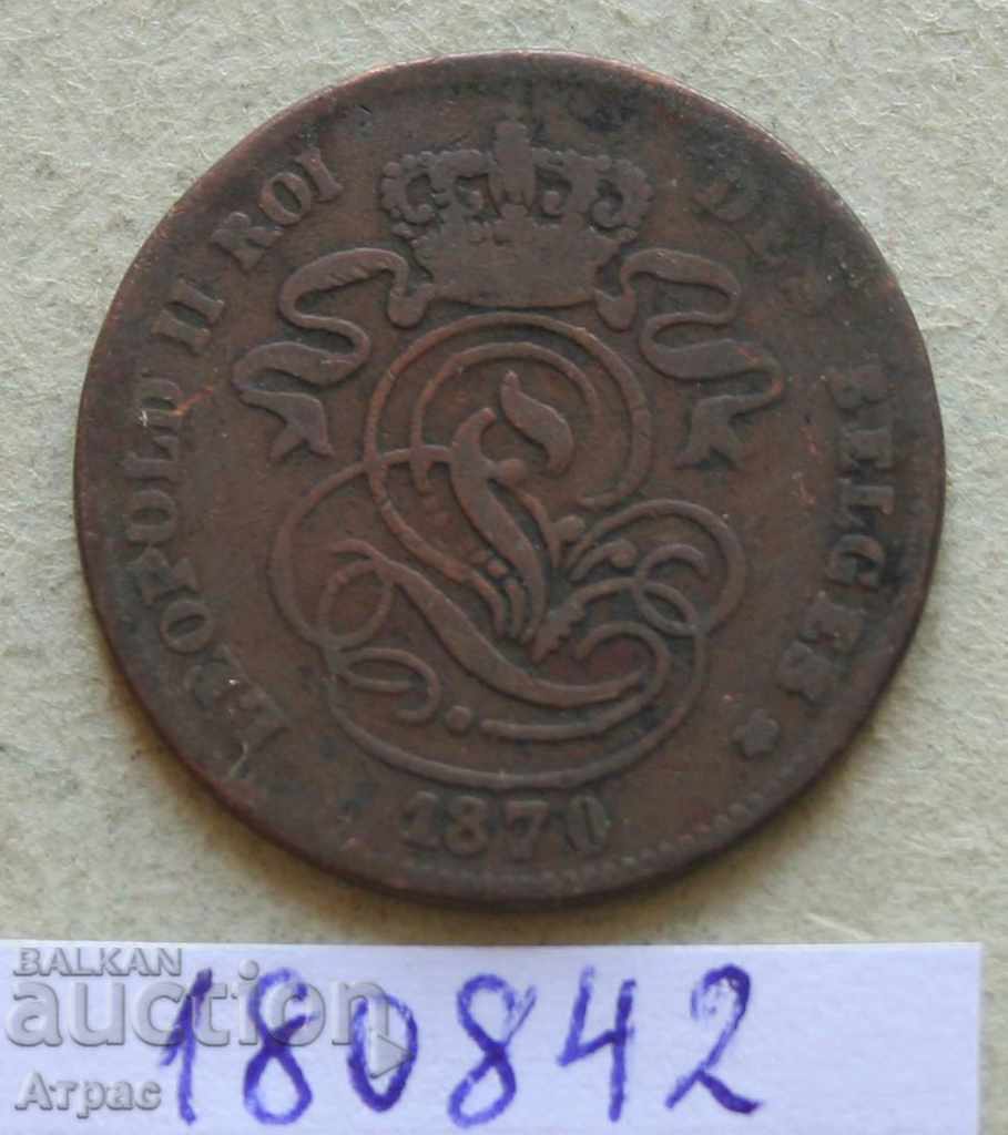 2 εκατοστά 1870 Βέλγιο με τιμή € 0.77 | 1.51 BGN