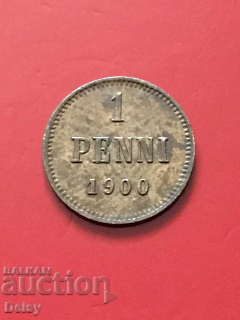 Финландия 1 пенни 1900г.