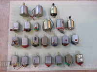 Lot of 23 pcs. microelectric motors with DC