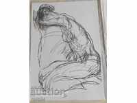 SVETLIN RUSEV (1933 - 2018) - GOLO BROWN BODY - LITHO