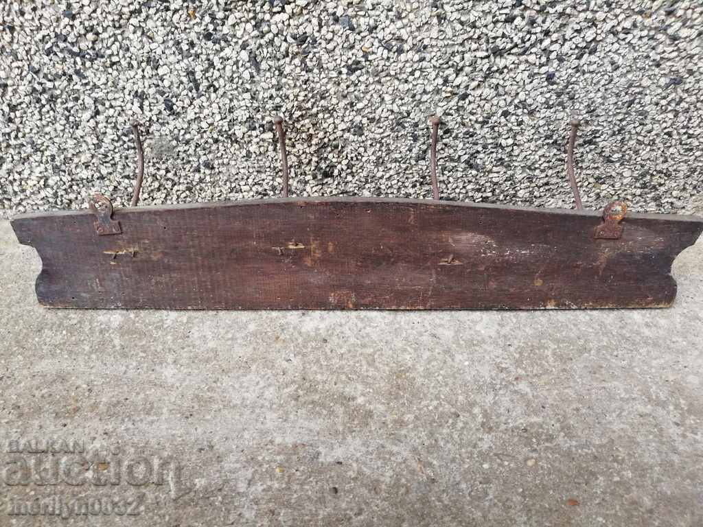 Auction Old bourgeois hanging wooden wrought iron Auction Old bourgeois hanging wooden wrought iron