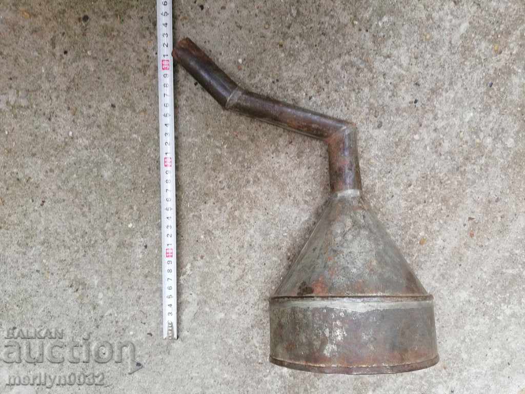 Delivery of Old funnel for fueling WW2 Delivery of Old funnel for fueling WW2