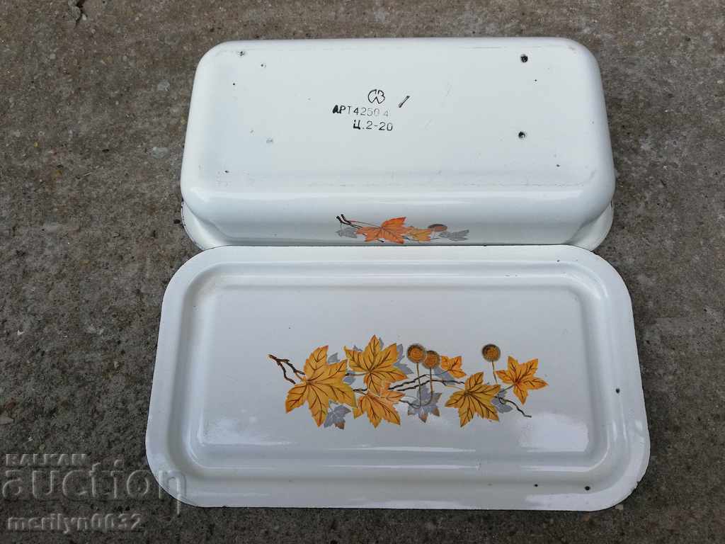 Old food container enameled vessel enamel with price 49.00 BGN | € 25.05