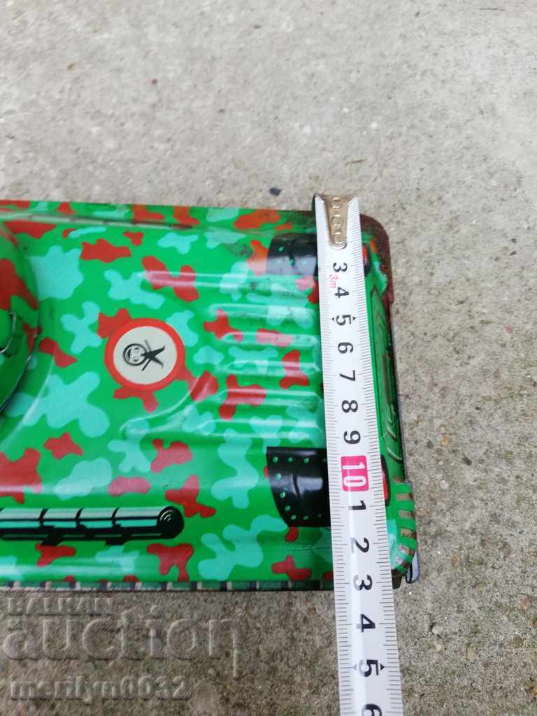 Jucărie tanc din tablă pentru copii, URSS - 7 Jucărie tanc din tablă pentru copii, URSS - 7