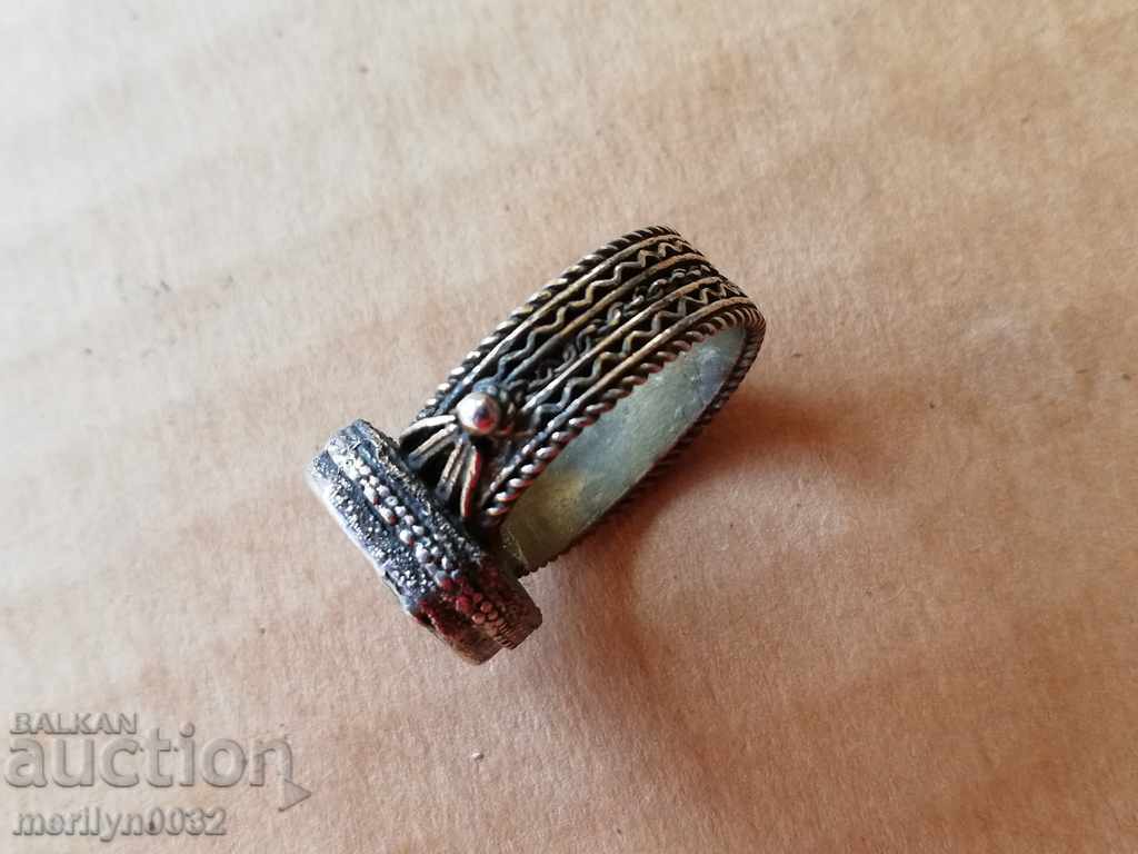 Аукцион Възрожденски сребърен пръстен  сребро, накит, бижу