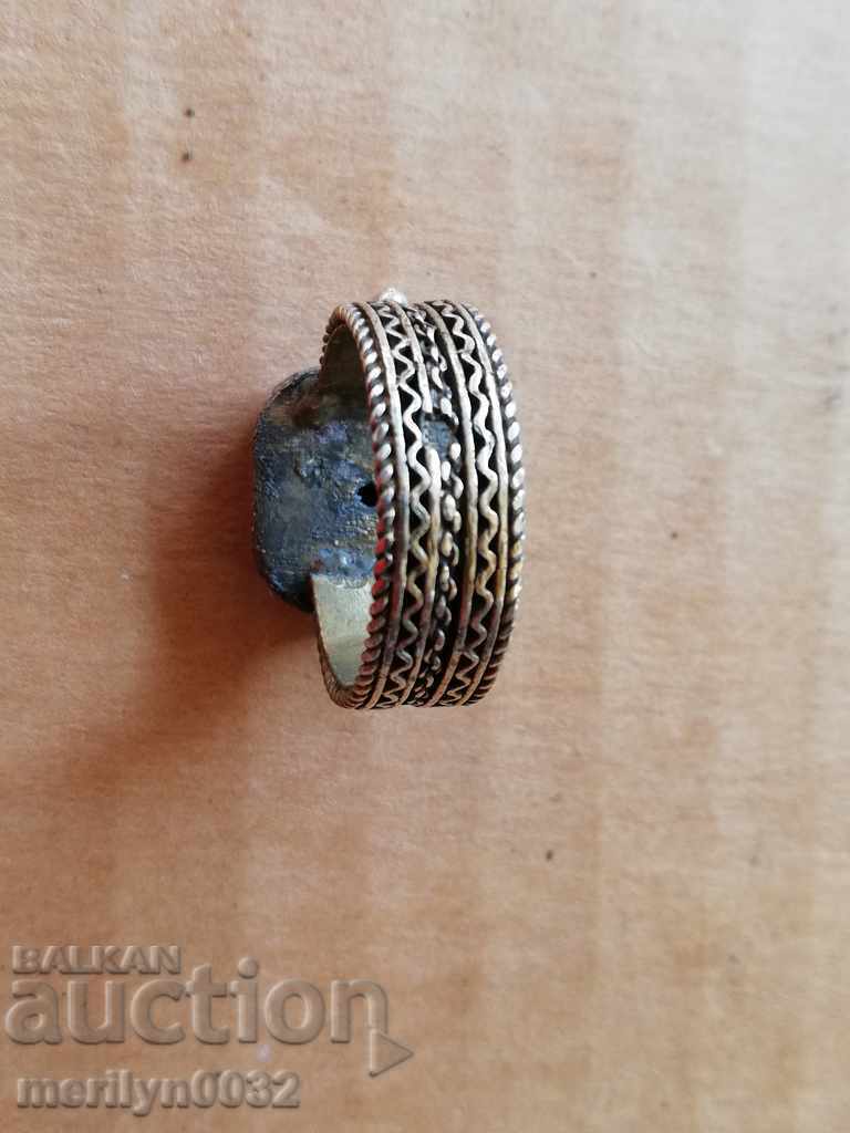 Възрожденски сребърен пръстен  сребро, накит, бижу - 6