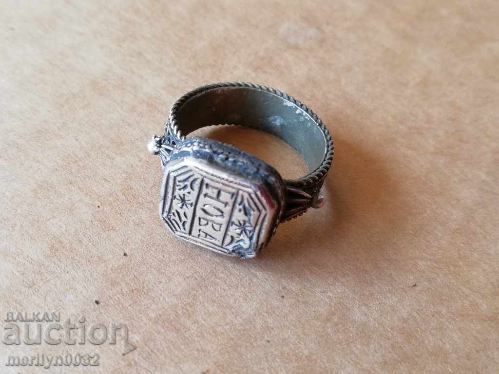 Възрожденски сребърен пръстен  сребро, накит, бижу - 7
