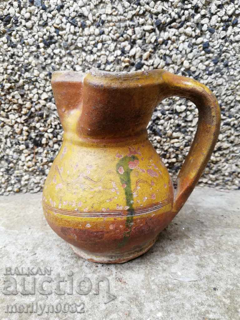 Old ceramic jug, vase, pottery, pitcher, jar