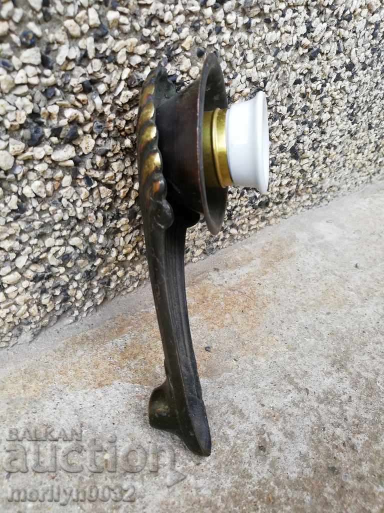 Old porcelain socket lamp lantern chandelier lampshade 1920 with price 56.00 BGN | € 28.63