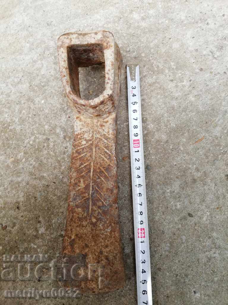 Old forged turntable, wrought iron, picking, tool, top - 5 Old forged turntable, wrought iron, picking, tool, top - 5