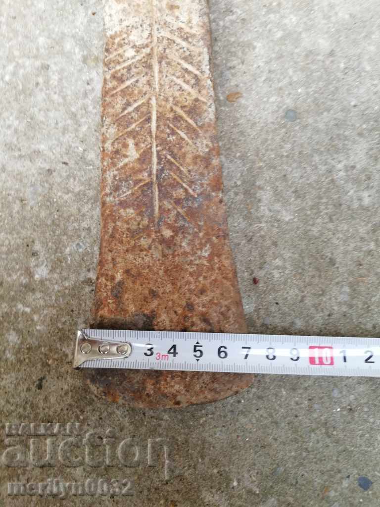 Old forged turntable, wrought iron, picking, tool, top - 6 Old forged turntable, wrought iron, picking, tool, top - 6