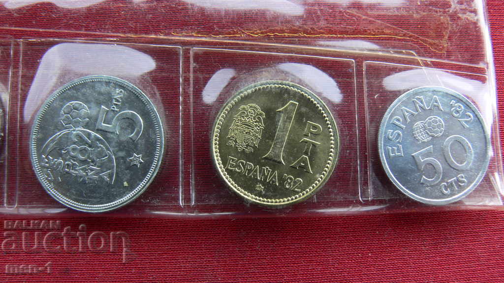 PESETS SPAIN 1980 - 1982 UNC - 6 PESETS SPAIN 1980 - 1982 UNC - 6
