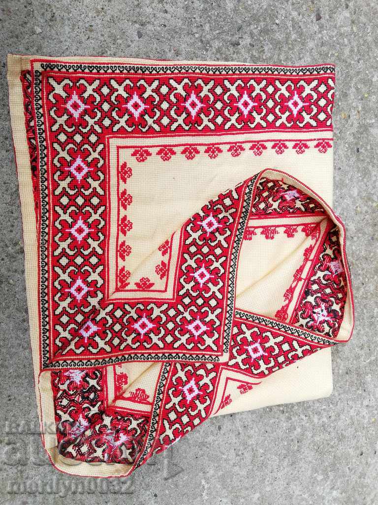 Old embroidered cardboard, tablecloth, millet, Bulgarian embroidery - 5 Old embroidered cardboard, tablecloth, millet, Bulgarian embroidery - 5