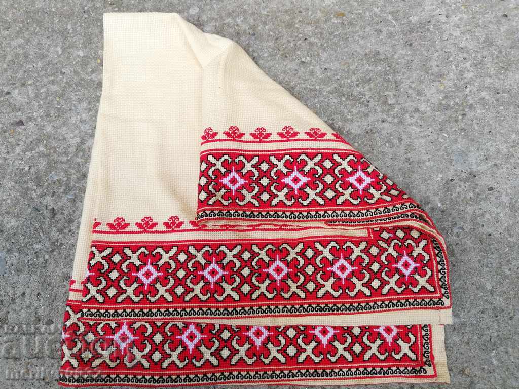 Old embroidered cardboard, tablecloth, millet, Bulgarian embroidery - 6 Old embroidered cardboard, tablecloth, millet, Bulgarian embroidery - 6
