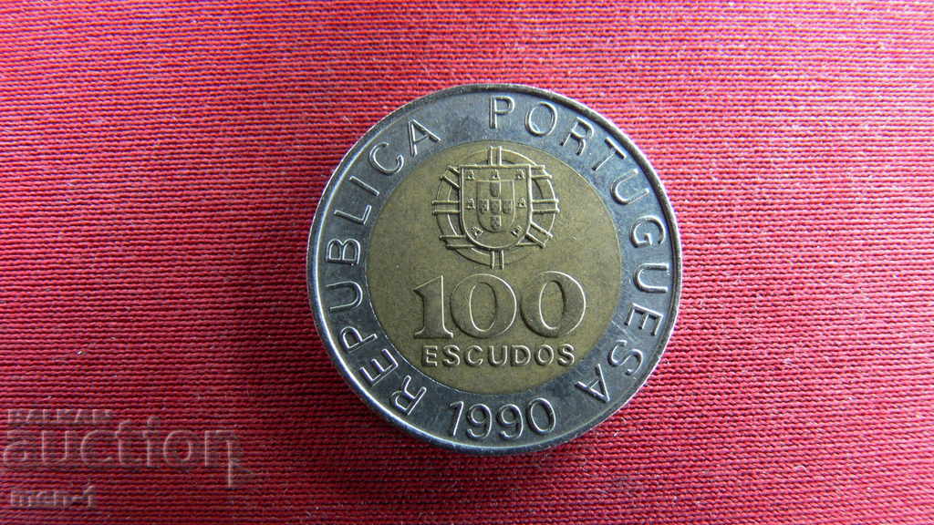 100 escudo Portugal 1990