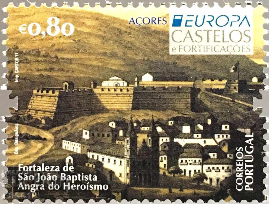 Чиста марка Европа СЕПТ 2017 от Португалия Азорски острови