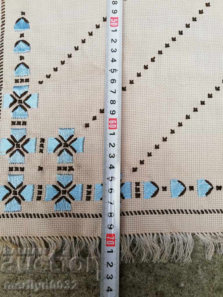 Licitație Carton brodat vechi, fețe de masă, mei, broderie bulgară