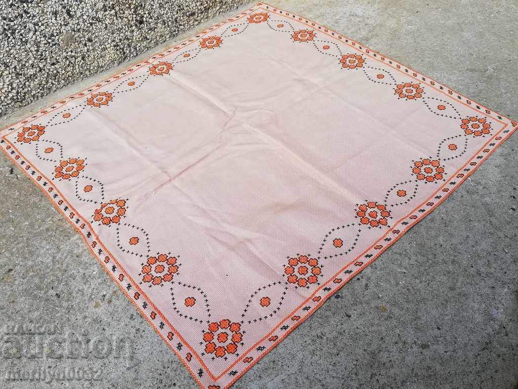 Old embroidered cardboard, tablecloth, millet, Bulgarian embroidery with price 43.00 BGN | € 21.99 Old embroidered cardboard, tablecloth, millet, Bulgarian embroidery with price 43.00 BGN | € 21.99