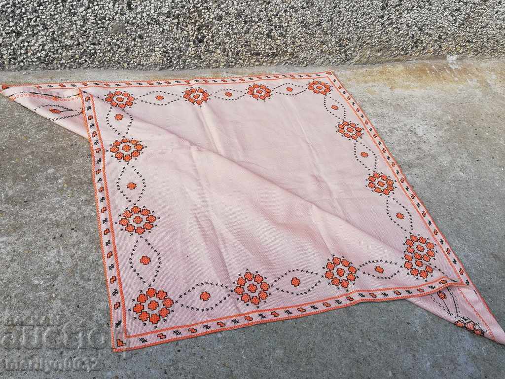 Old embroidered cardboard, tablecloth, millet, Bulgarian embroidery - 6 Old embroidered cardboard, tablecloth, millet, Bulgarian embroidery - 6
