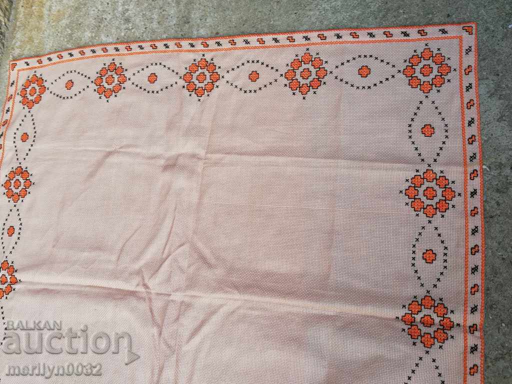 Old embroidered cardboard, tablecloth, millet, Bulgarian embroidery - 7 Old embroidered cardboard, tablecloth, millet, Bulgarian embroidery - 7