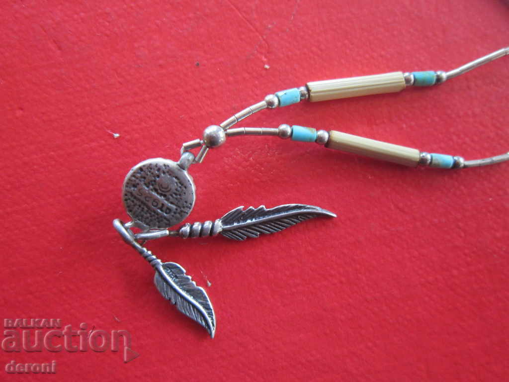 Designer Silver Necklace Medallion 925 - 5 Designer Silver Necklace Medallion 925 - 5