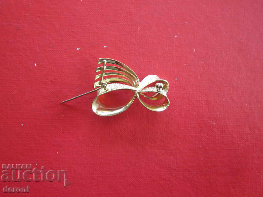 Great gold-plated brooch - 5