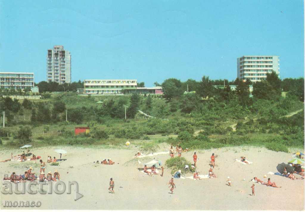 Стара картичка - Китен, южният плаж