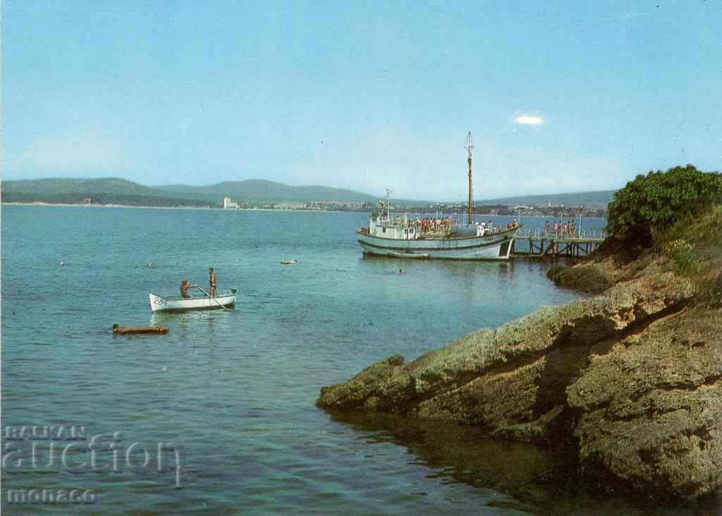 Стара картичка - Китен, пристанът