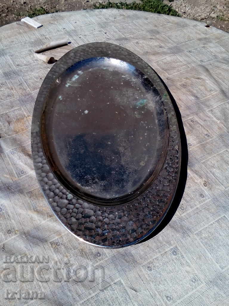 Auction Old brass tray Auction Old brass tray