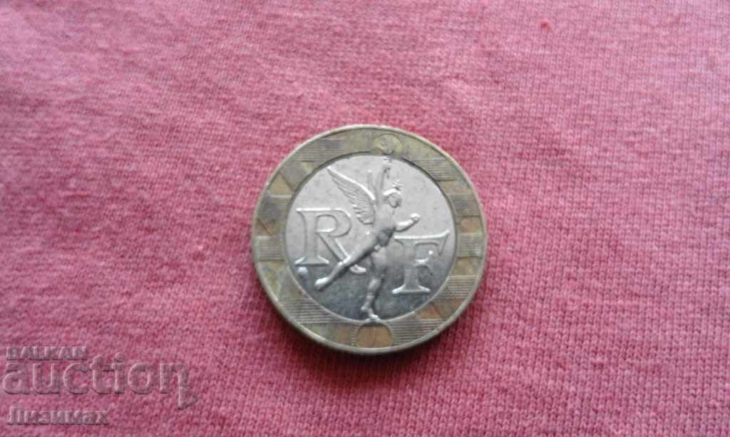 10 francs 1988 - France (bimetal) with price 0.99 BGN | € 0.51