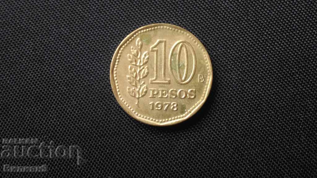 ARGENTINA 10 pesos 1978 Unc