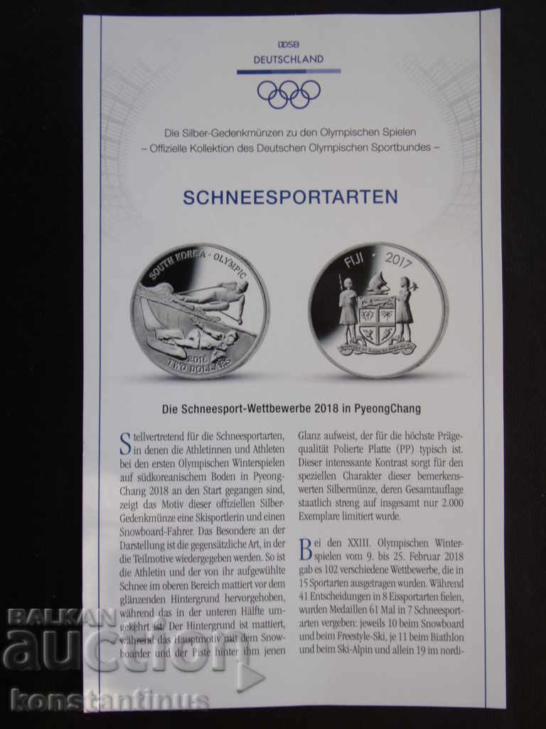 Fiji 2 USD 2017 UNC PROOF Rar - 5